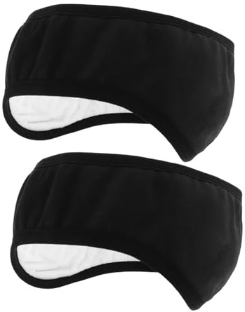 Homoyoyo Schalldichte Ohrenschützer 2 Stück-pack aus Baumwollstoff mit Rutschfestem Design und Verstellbarem Sitz zum Schlafen für Männer und Frauen im Schlafsaal