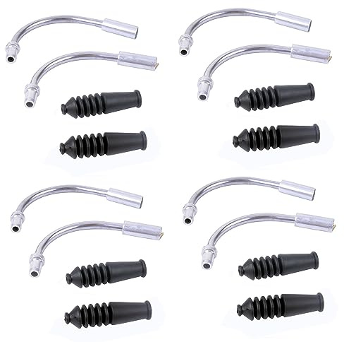 MHADBKH V-Bremsleitung für Fahrräder, V-Nudeln und Kofferraum, gebogen, Rohrführung, Kabel, Zubehör, Reparaturteil, Fahrradteil und Zubehör, 8-teilig