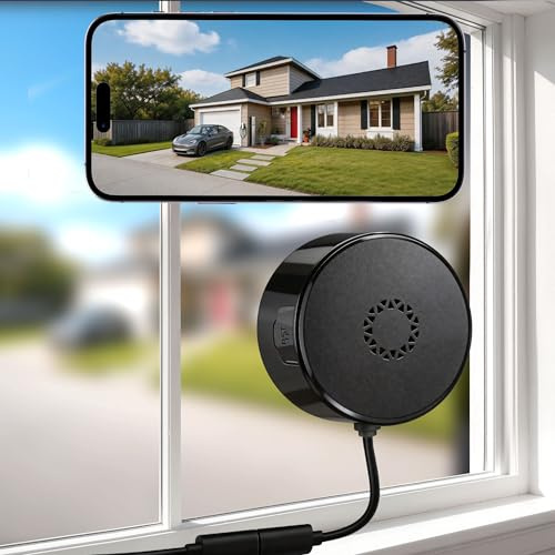 Window Camera,5G WiFi Security Camera with 3MP 2K Full Color Night Vision & Motion Detection,Cloud/SD Storage & 24/7 Recording Anti-Glare, Anti-Reflection Window Cameras for Home Security/Pet