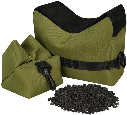 FGBNM Shooting Rest Bags, Pre-Filled Gun Holders, Rest Front & Rear Support Sandbag Stand Holders with 600 Denier Polyester for Rifle Hunting