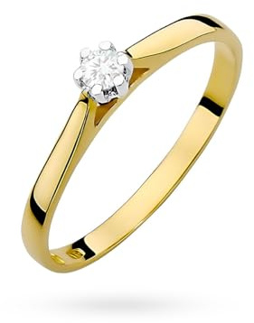 MARKO Verlobungsring Damen Gold 585 – Ring mit laborgezüchtetem Diamanten – Hohe Reinheit & Brillanz – Goldschmuck Damen 585 Echtgold – Eleganter Diamantring