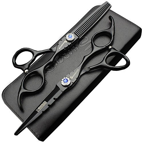 SHARONDS 6 pollici set di tagliacapelli, tagliacapelli, forbici sottili adatte per parrucchieri e uso domestico (6 pollici -2pc-A)