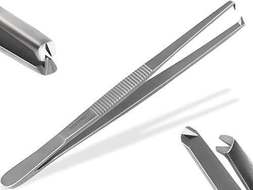 InstrumenteNrw Exklusive Premium Futterpinzette Aquarium Pinzette mit V 1:2 Zahnung aus gehärtetem rostfreiem Spezialstahl Große Auswahl 10,5-60 cm (16 cm)