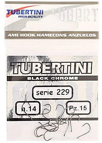 Tubertini 43037xx Ami Serie 229, colore black chrome. Misura 10 (confezione da 14 pezzi)