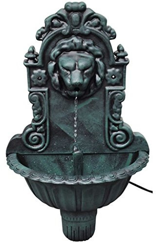 Festnight Fuente Jardín de Pared Fuente Jardin Exterior, Diseño Antiguo, Fuente de jardín Ornamental