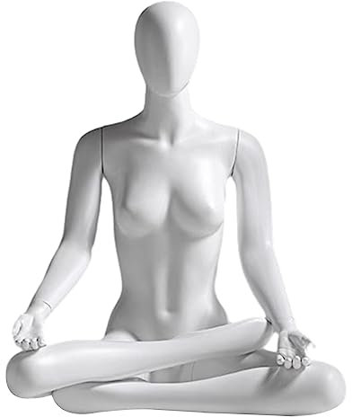 Schaufensterpuppe, Weibliche Schaufensterpuppe, Sitzend In Meditation, Modedesign-Ständer, Volle Puppe, Yoga-Pose-Kleiderform Für Sportbekleidungsgeschäft, Leicht Zu Zerlegen