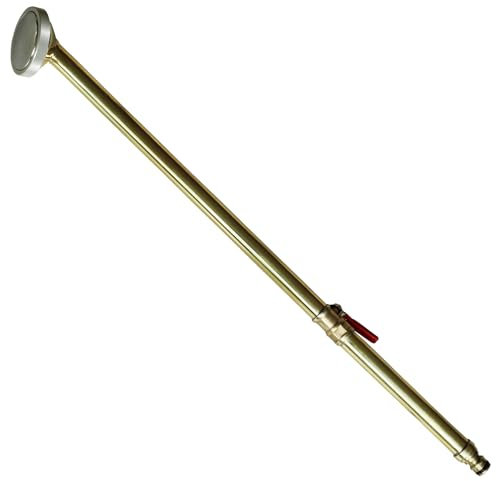 Messing Gießstab mit präzisem Sprühstrahl und Hahn, 60 cm, Kopf Ø 65 mm, N. Löcher 1301 - Made in Japan