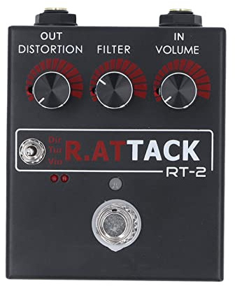 Gitarreneffektpedal, DC 9~18 V Einzeleffektpedal Verzerrung Kleiner Verlust Tragbar Zum Spielen