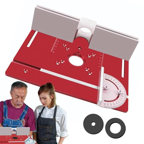 d'insertion de table de défonceuse, guide précis de jauge d'onglet pour