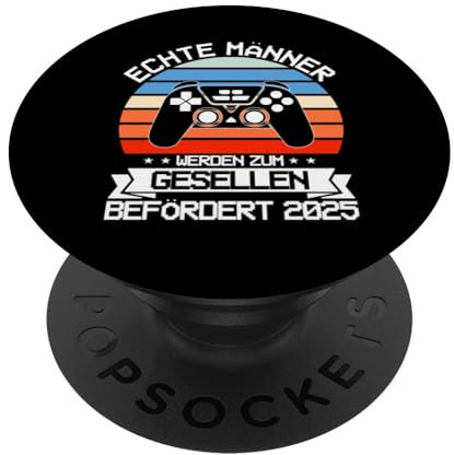 echte Männer werden zum Gesellen befördert 2025 Geselle PopSockets mit austauschbarem PopGrip