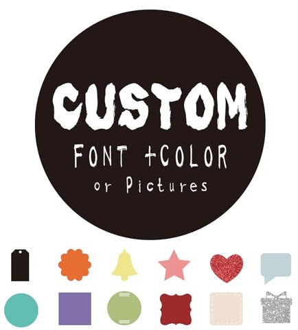 Swehooirt Aufkleber Selbst Gestalten 30 Blatt Custom Sticker Personalisiert für Firmenlogos Hochzeiten Partys Festivals Logo Aufkleber für Kleinunternehmen Personalisierte Sticker