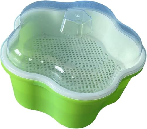 Bandeja de germinación de semillas con tapa, bandeja de propagación para semilleros de trigo, pasto de soja, bandeja duradera para una germinación eficiente
