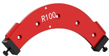 Modello di fresatrice Radius Jig, Guida alla fresatura degli angoli - Robusti modelli di fresatrice Guida alla fresatura della lega di alluminio | Dime con raggio ad alta precisione Movimentazione man