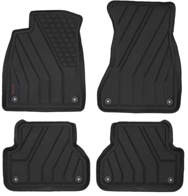 Premium Gummi Fußmatten mit Rand passend für Audi A4/A4 Avant ab 10/2015-2024 (8W/B9)/A5 Sportback ab 9/2016-2024 AURADO AU47000024 Automatten