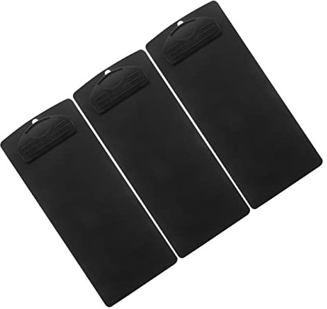 NUOBESTY 3pièces Petit Panneau De Bureau Réutilisable Pour Menus Et Factures Clips De Document Noir