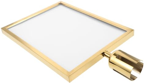 Cornice Porta Segnaletica Verticale per Montanti in Acciaio Inox Oro