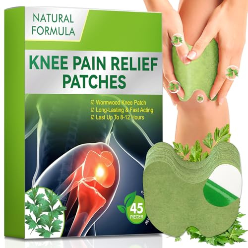 Pain Relief Patches, Knie Schmerzlindernde Pflaster, Kniepflaster Gegen Arthrose für Knie, Rücken, Nacken und Schultern, Bequem, wärmend, Die scharfen schmerzmittel werden gemacht (45 PCS)