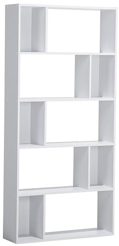 Beliani Originelles Regal 5 Fächer MDF-Platte weiß Orilla