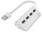 Hama USB Hub 4 Ports (High-Speed Datenübertragung, 4X USB-A für Maus, USB-Stick, USB-Dongle, Externe HDD, SSD, usw. Multiport Adapter, USB Adapter 4in1 für Büro, Homeoffice und unterwegs) weiß