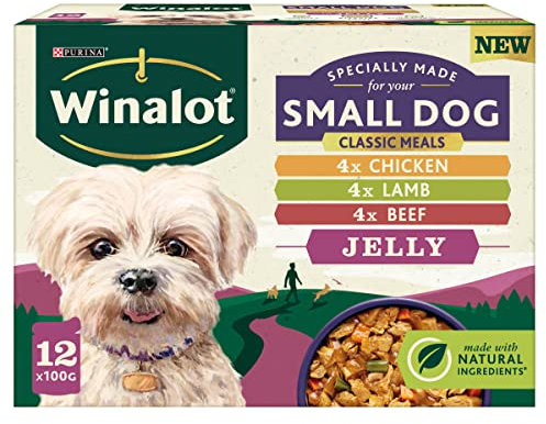 WINALOT Meaty Chunks Small Dog Mixed in Jelly Wet Dog Food 12x100g
