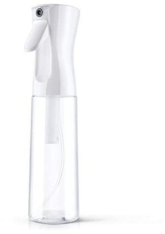 URAQT Sprühflasche Haar, 300 ml Wasserzerstäuber Wasserflaschens Friseur Sprühflaschen Spray Bottle, Salon Wasser Sprüher Friseur Haar Werkzeug für Haar, Weiß Transparent
