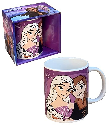 Keramikbecher, Frozen II, Disney, Elsa und Anna, 350 ml, in Dose