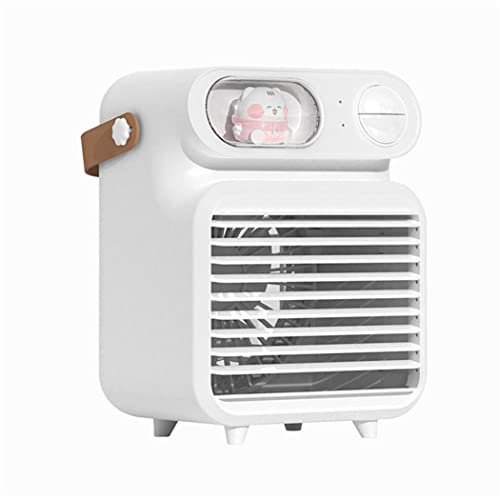 HHUARI Water Cooling Fan Spray Humidifier Desktop USB Portable Air Conditioning Student Dormitory Air Cooler for Summer/White The New