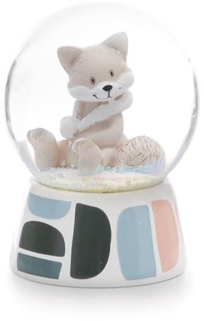 NICI Schüttelkugel Polarfuchs Vanja 6,5cm weiß - Schneekugel, Glimmerkugel- Tolle Geschenkidee