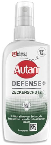 Autan Defense Zeckenschutz Pumpspray, Insektenschutz, hocheffektiver Schutz vor Zecken für bis zu 12h, Travel Essentials, 1er Pack ( 1 x 100 ml)