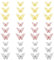 36 PCS Mariposas Decorativas, Pegatinas Pared Decorativas, de mariposas 3D decorativos decorativos adhesivos extraíbles brillantes, 12 de cada uno en oro, plata y oro rosa