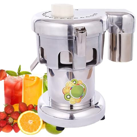 DRYIC Exprimidor centrífugo de 550 W, máquina Profesional para Hacer Jugo, Extractor de Frutas y Verduras, conducto de alimentación de 80 mm de Ancho
