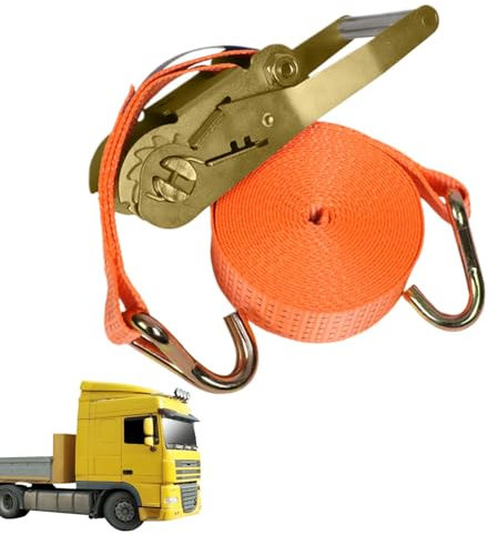 Strapazierfähige Spanngurte für LKW und PKW – 15 m Lange, verdickte Frachtgurte | Verschleißfester Seilspanner, perfekt für die Lagerung und den Transport im Lager