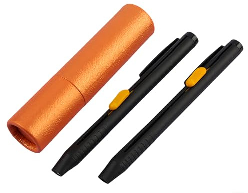 Lot de 2 craies de couture pour tissus - Marqueur invisible soluble avec recharges - Aide à la couture pour tissus d'ameublement, couturiers, textiles de maison, vêtements