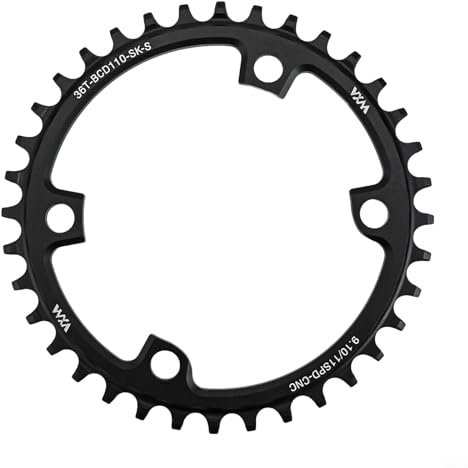 Chainring 110-BCD Chainring - 36T-44T Chainring Narrow Wide Single Chain Ring W/4 Bolt - 9/10/11 Speed Compatible - For Road/Mountain/BMX/MTB Bike(44T)