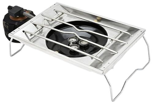 Rrlihjgu Réchaud de camping - Brûleur de cuisine portable pour extérieur, randonnée, pique-nique, survie et voyages en camping-car