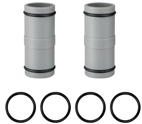 32mm/1.25 Inch Pool Hose Adapter Straight Connector Replacement 2pcs | Above Ground Swimming Pools with plastic straight connectors designed for 1.25 inch hose maintenance needs