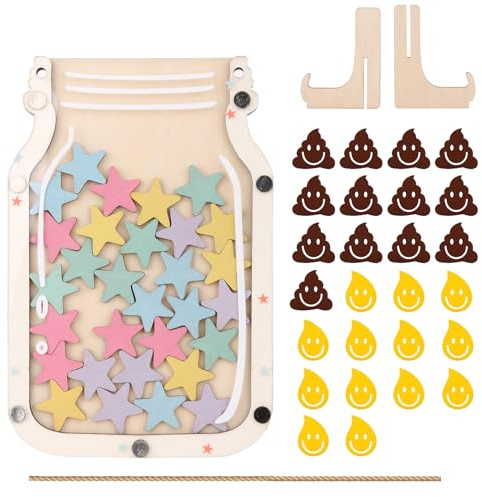 Bocal de récompense pour enfants - Système de récompense pour chambre d'enfant, salle de classe et maison, tableau de récompenses pour encourager les comportements positifs, verre motivant pour les