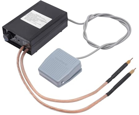 Poste à souder par points 8000 W, sans fil avec interrupteur à pédale et ceinture en papier abrasif, 9 vitesses, soudeuse par points DIY pour batteries, spot réglable AC pour tôle de nickel de 0,1 à