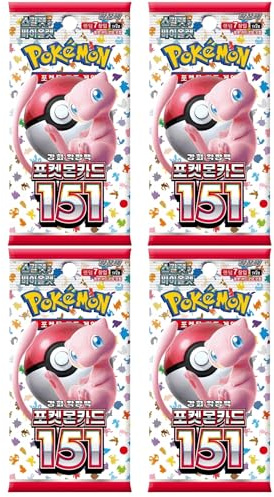 Pokemon 4 Booster Packs Japanisch - japanische Pokemon Karten + cardcosmos Versandschutz (Pokemon 151 (SV2A) 4 Booster Packs - Japanisch - Neu & OVP + cardcosmos Versandschutz)