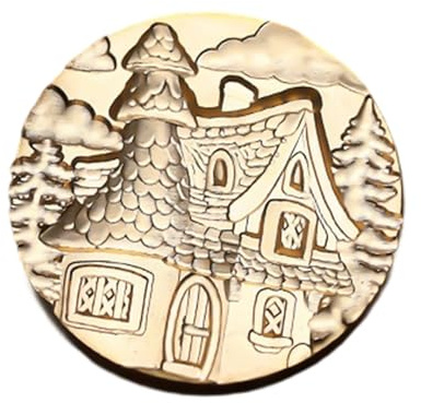 Antiker Metall-Siegelstempelkopf, Ersatz-Stempel zum Versiegeln von Briefen, Umschlägen, Karten, Hochzeitseinladungen, Verlobungspartys