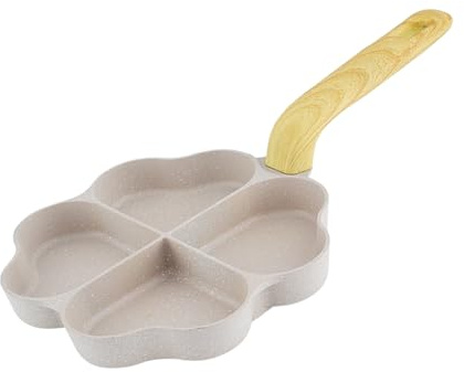 Padella Per Hamburger Divisa - Padella Antiaderente Per Uova, Per Colazione A Più Sezioni | Long Lasting Creatives Antiaderente Piccola Da 6 Pollici Per Uova, Pancake, Pancetta, Fritta