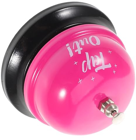 WEKAMOS Campanello da Banco Vintage Rosso per Ristoranti e Uffici, Campana da Cena e Campanello di Risposta per Cucina, Reception e Sale Conferenze