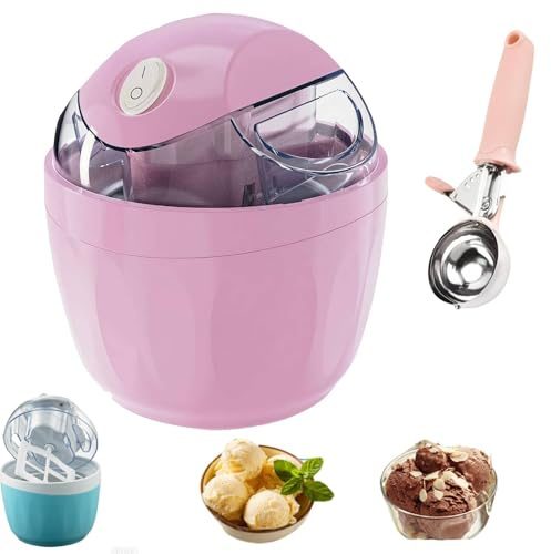 Small Home Mini máquina de helados – Máquina eléctrica personal de helado y sorbete, refrigeración de grado profesional para una textura cremosa en minutos, adecuada para aliviar el calor del verano