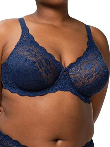 Triumph Womens Amourette 300 W X Bra, Deep Water, 34DD UK