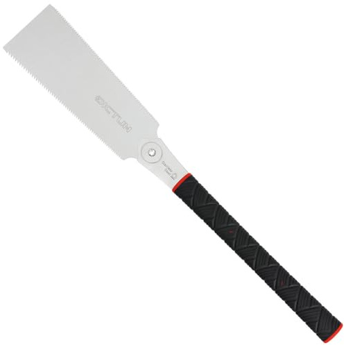 DICTUM Japansäge Ryoba Seiun 210 mm – Original Zugsäge für Möbelholz & trockenes Holz | Profi Saw mit Trapez- / Dreiecksverzahnung & Power Grip | Präzise Handsäge & Holzsäge