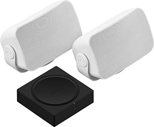 Sonos Enceinte d'extérieur Outdoor Blanc by Sonance - la Paire