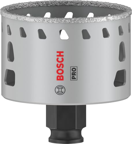 Bosch 1x Scie trépan PRO Tile Power Change Plus | pour Carreaux de Hard Ceramic, Céramique tendres, Ø 64 mm Professional Accessoire Perceuses