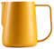 watchget Milk Frothing Pitcher 250ml/8oz, Stainless Steel Espresso Steaming Jug, Cappuccino Latte Art, Coffee Machine Accessories Barista Steam Frother Pitcher, Yellow