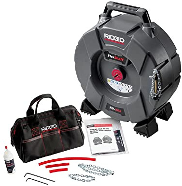 Ridgid 66578 FlexShaft - Aldaba de 2 cadenas para cable de 0,8 cm y tubo de 5 cm