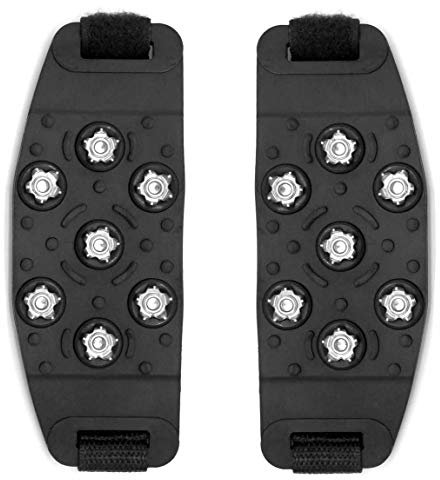 ProLeo 1 Paar Schuh Spikes,Universal Anti Rutsch Schuhspikes Mit Klettverschlüsse, Schnee Steigeisen Mit Klettverschlüsse